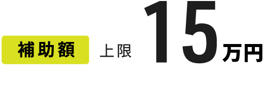 補助額 上限15万円